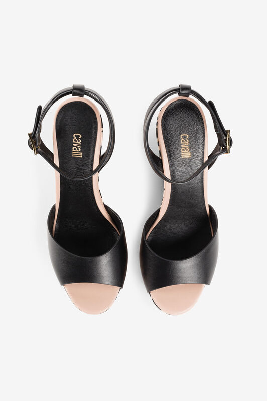 RC Queen Of Sicily-Print Wedge Sandals ST.QUEEN OF SIC./ORO OKS007-PZB13