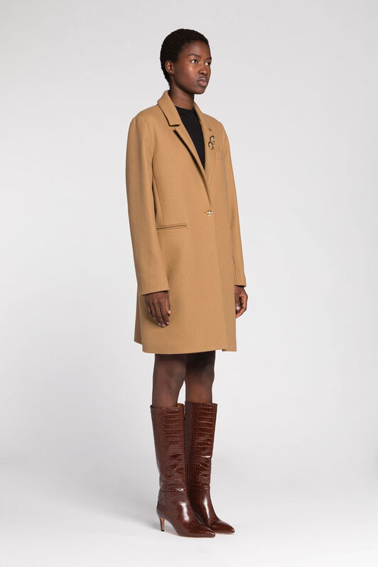 RC Single-Breasted Coat Light Brown JST40L-MQO38