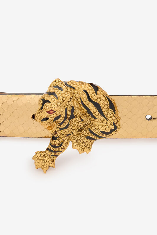 RC Snake Print And Tiger Jewel Belt Gold TKC002-PZ579
