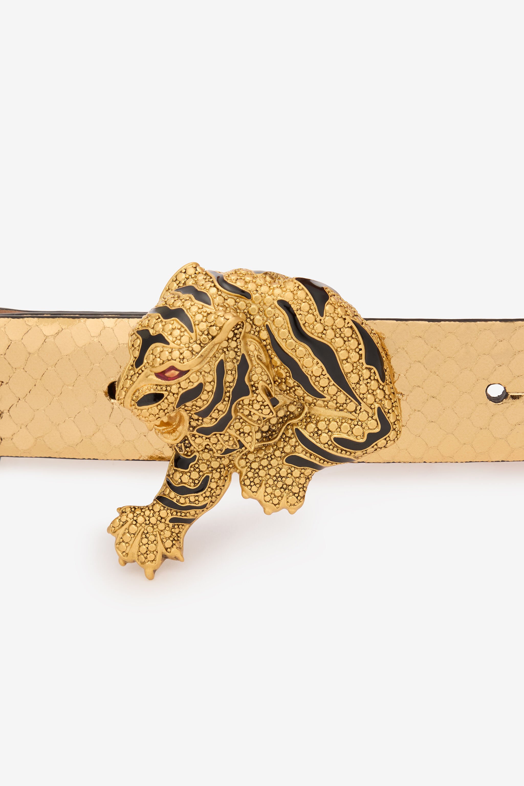 RC Snake Print And Tiger Jewel Belt Gold TKC002-PZ579