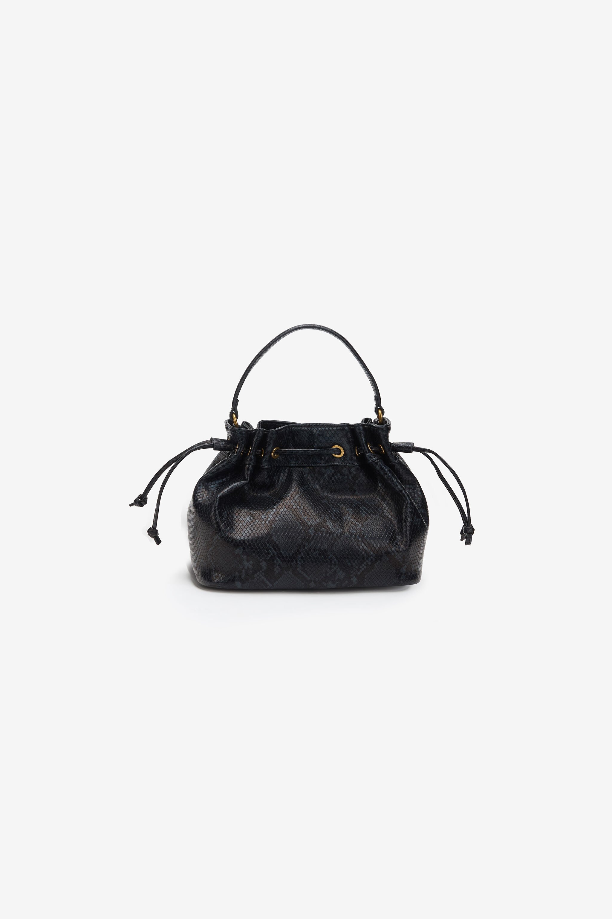 JC Black Handbag With Snake Detail JC Black Handbag With Snake Detail BLACK WFB095-WF425