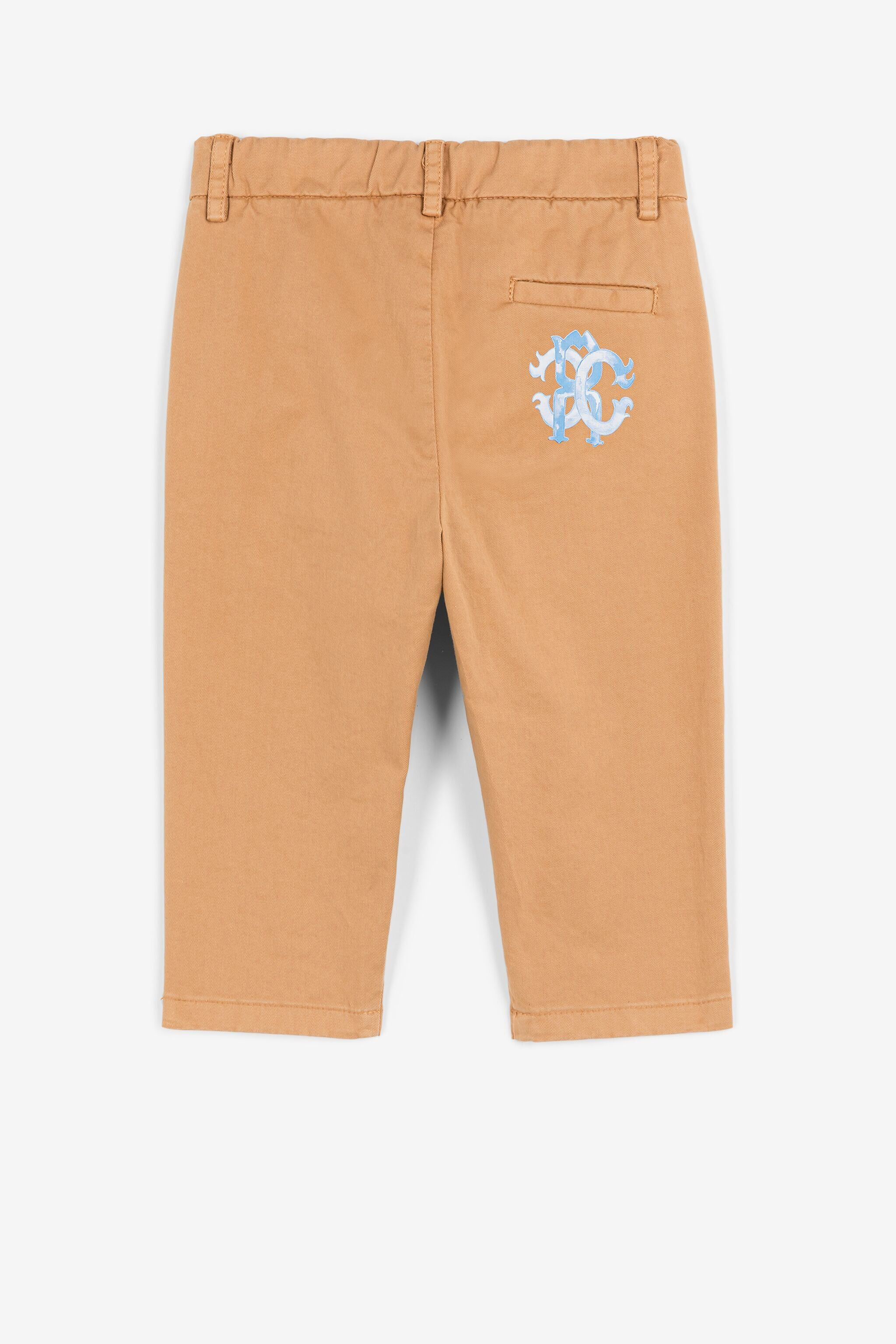 JU Monogram-print chinos SAND 17-1038 QJT249-CE035