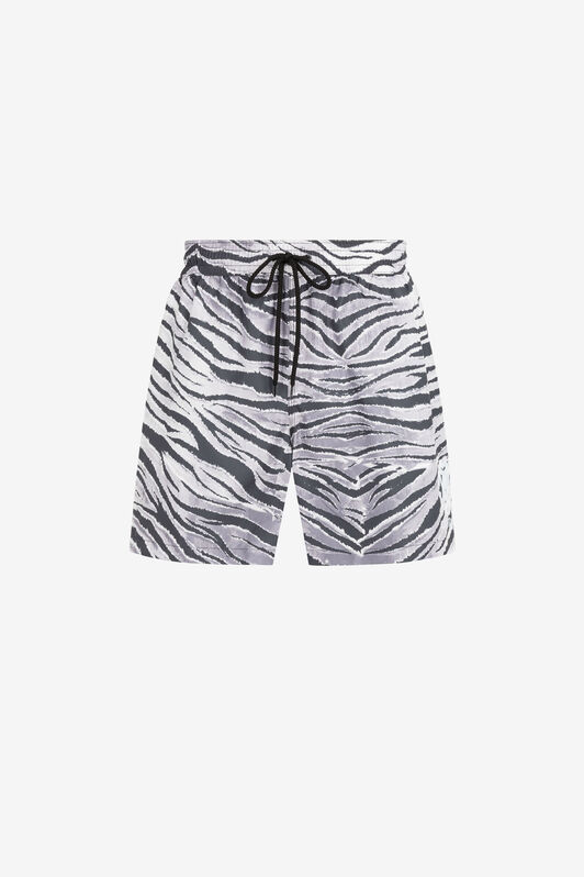 RC Shorts da bagno con stampa Zebra Nero/Bianco JSH00A-7GG66