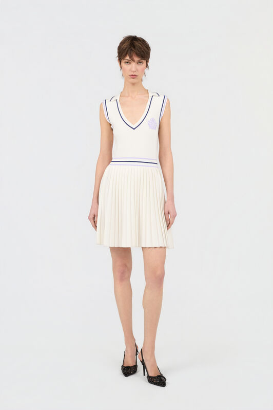 JC White Knit Sports Dress WHITE WFT290-WF688