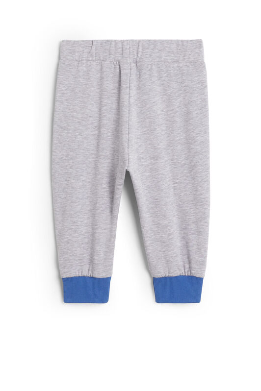 JU Baby-Jogginghose mit Kängurutasche GREY MELANGE JJT20H-CF027