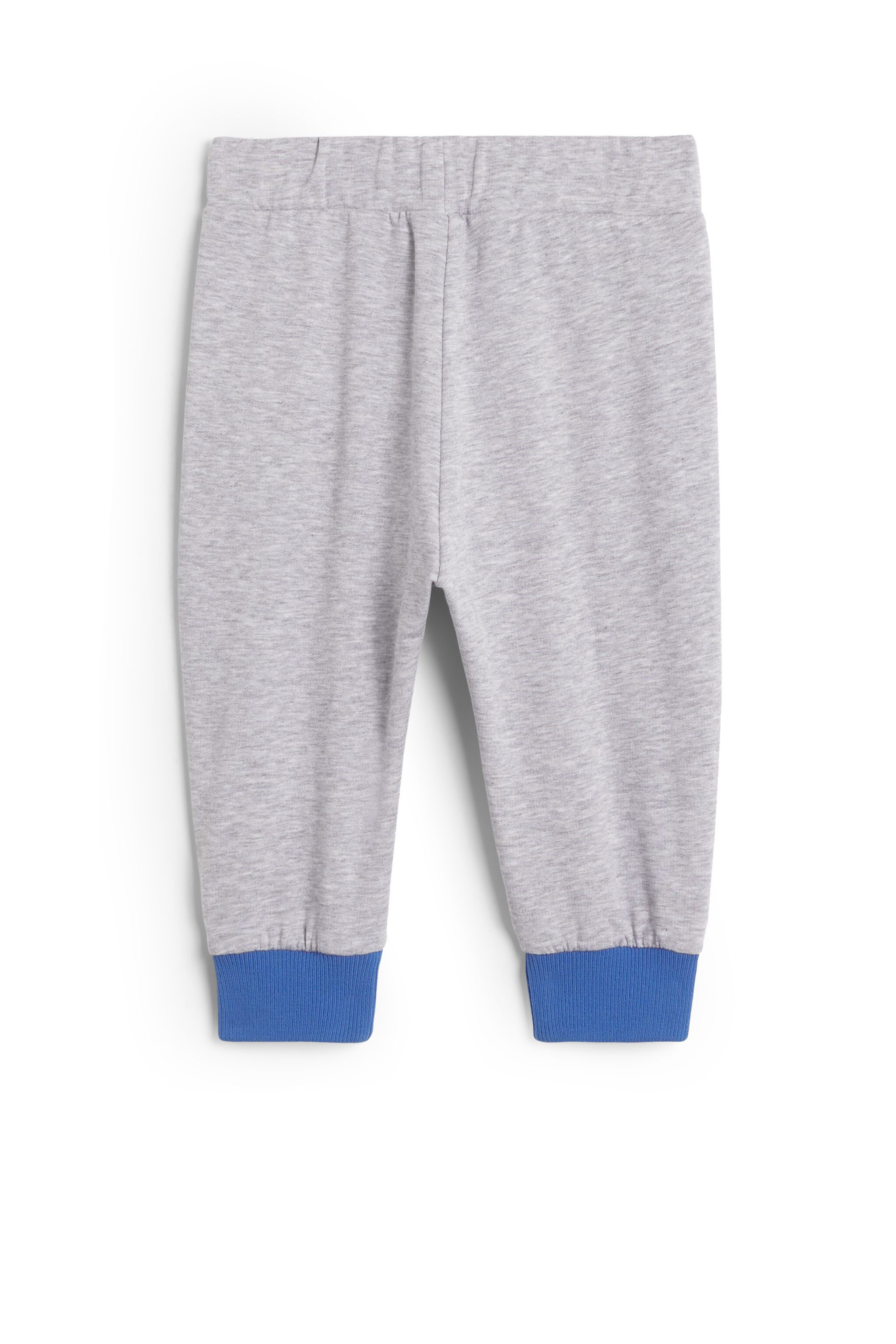 JU Baby-Jogginghose mit Kängurutasche GREY MELANGE JJT20H-CF027