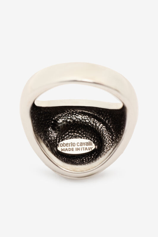 RC Cocktail Ring With Snake Silver URG009-AM021