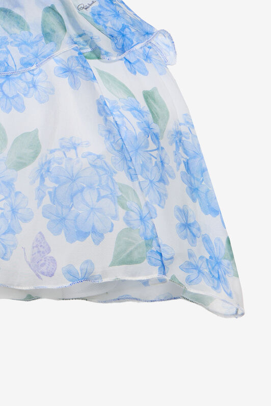 JU Kleid mit Plumago-Print JU Kleid mit Plumago-Print WHITE/BLUE WJT105-CTR13