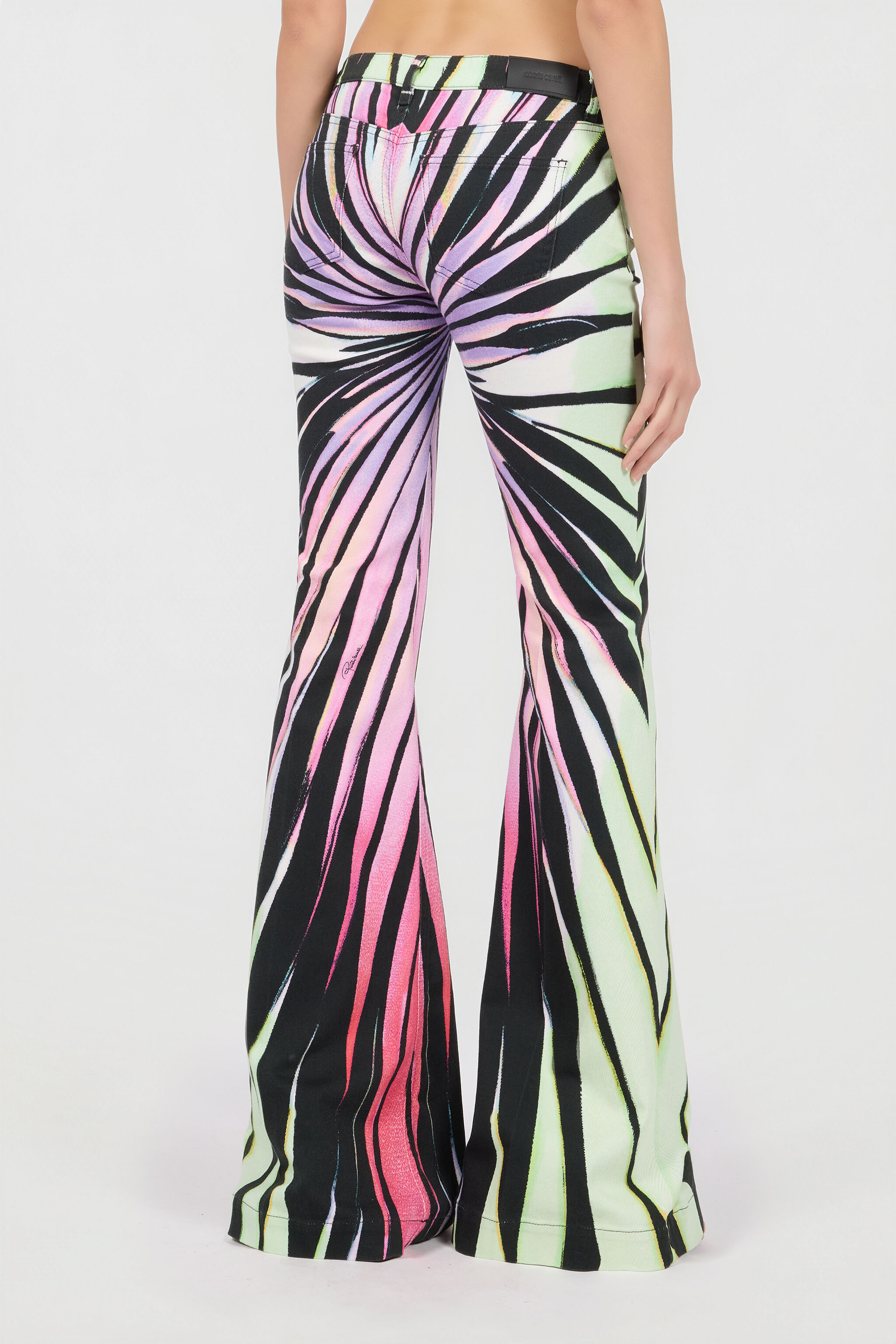 RC Flared Jeans Mit Ray Of Paradise Print RC Flared Jeans Mit Ray Of Paradise Print MULTICOLOR XKJ205-DAM33