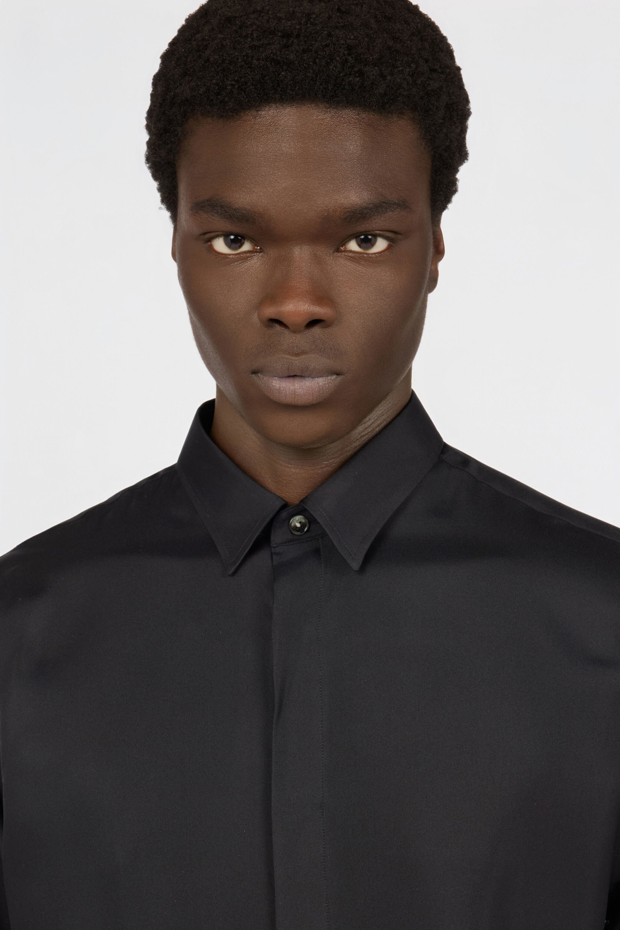 RC Black Silk Shirt  BLACK SOT70B-SE001