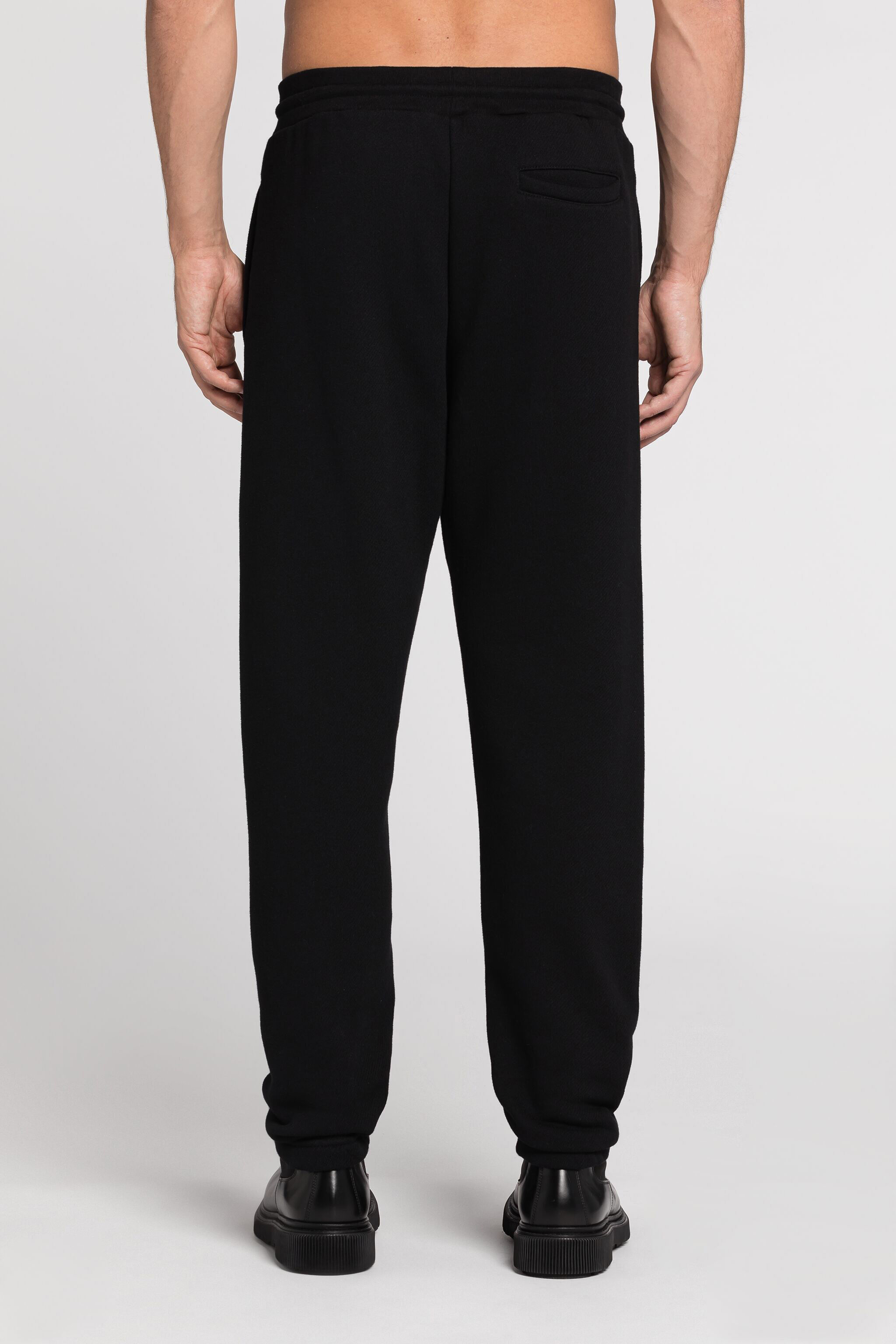 RC Embroidered Cotton Track Pants Black RRT25K-CF050