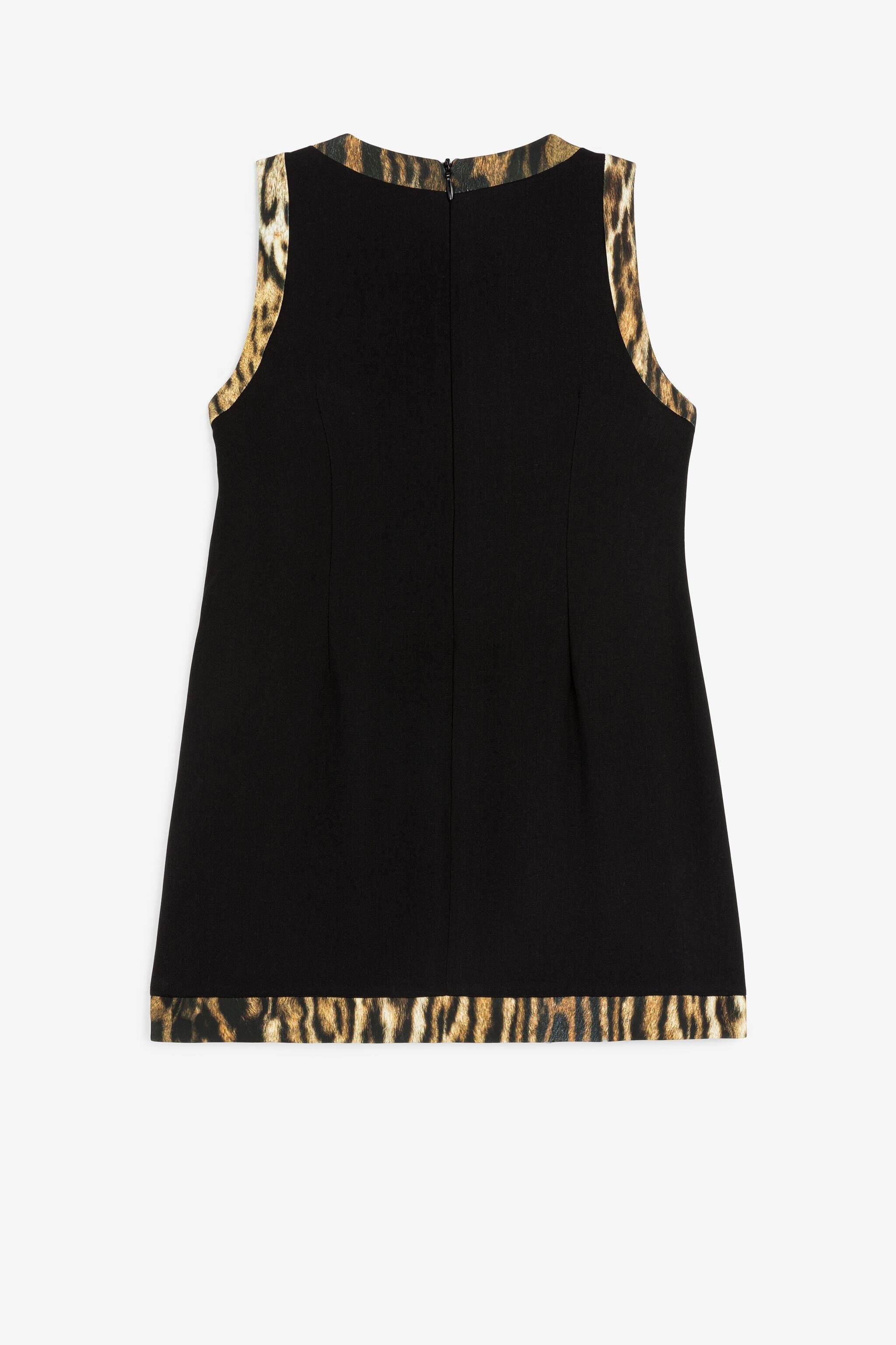 JU Robe à imprimé tigre Noir PJT106-RJ010