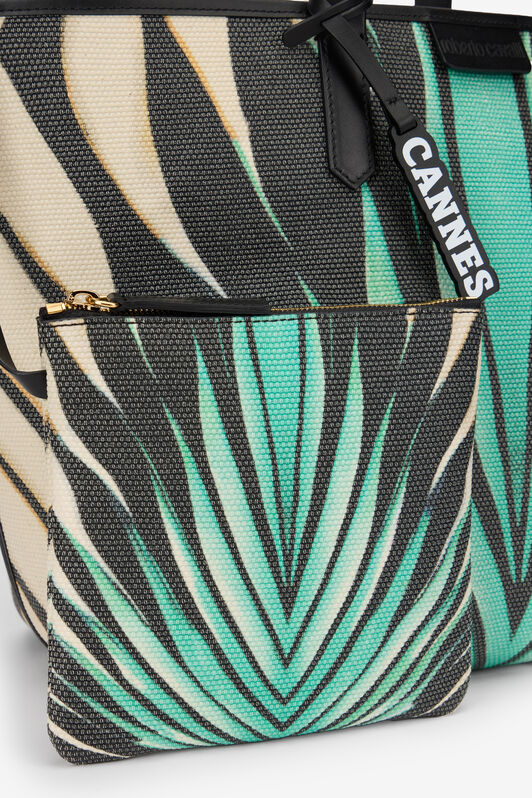 RC Fabric tote bag Azzurro UKB01C-AC567