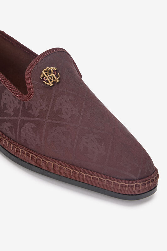 RC Flat Loafers with Mirror Snake Monogram Purple VKS028-SEJ01