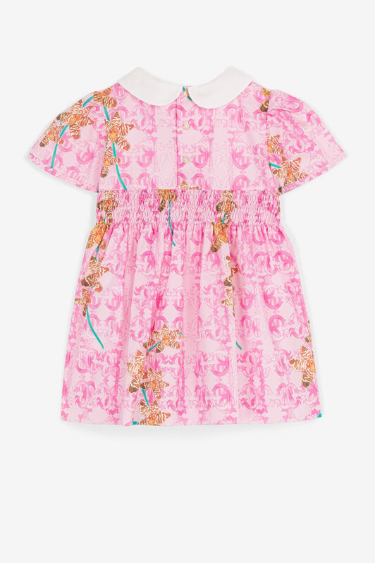 JU Kleid mit Monogramm-Print JU Kleid mit Monogramm-Print Rosa QJT140-CIG19