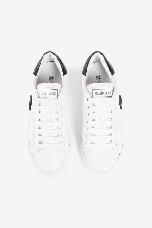 RC Sneakers with Monogram Mirror Snake White/Black RKS038-PZA90