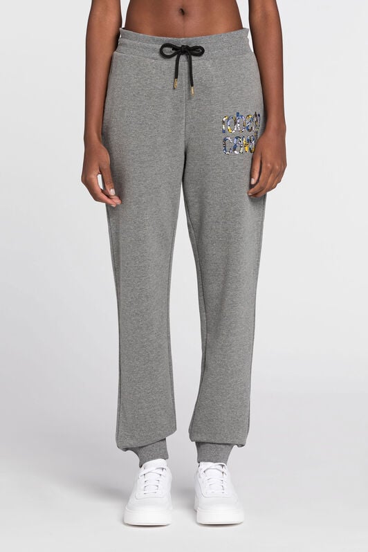 RC Logo-Print Cotton Sweatpants RC Logo-Print Cotton Sweatpants Gray JST23B-CF050