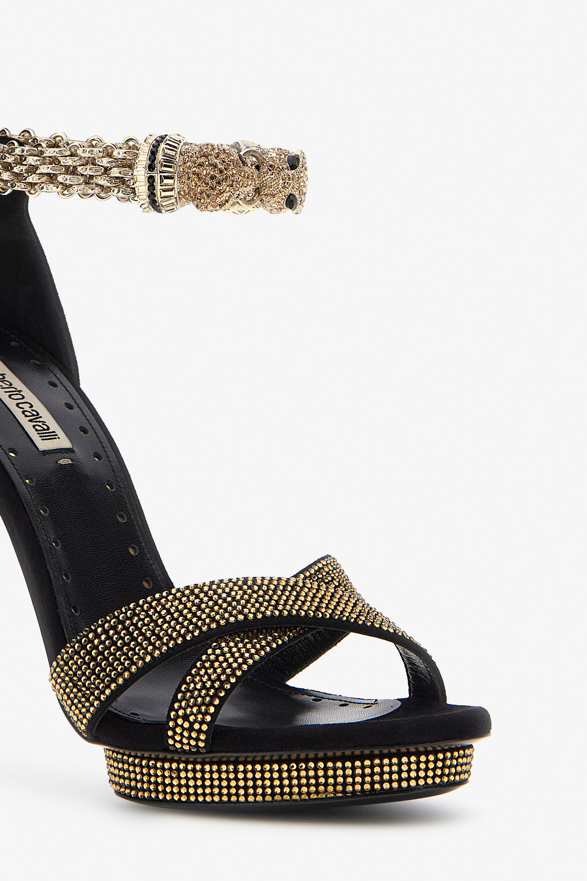RC Panther-head high-heel sandals NERO/LIGHT COLORADO OQS032-PCS01