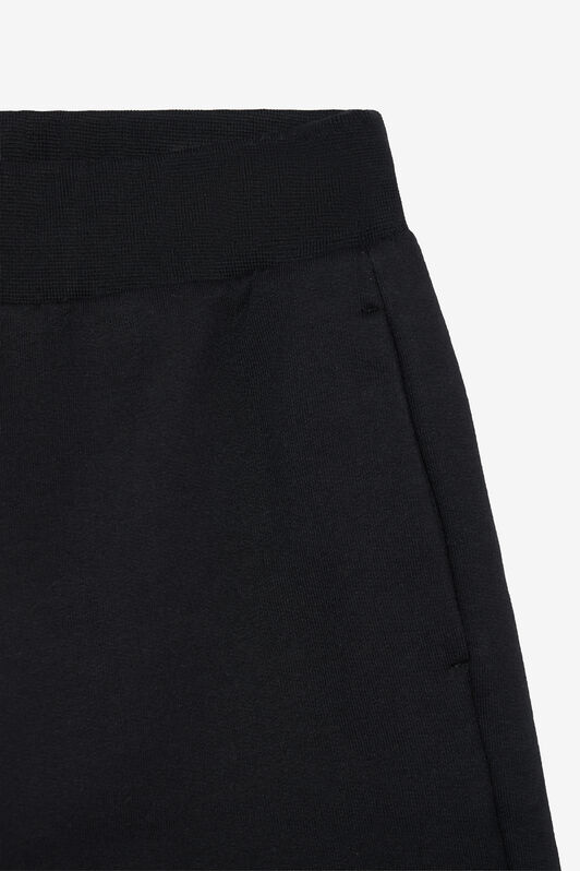 JU Black Bermuda Shorts with Logo and RC Monogram BLACK VJT25B-CF050
