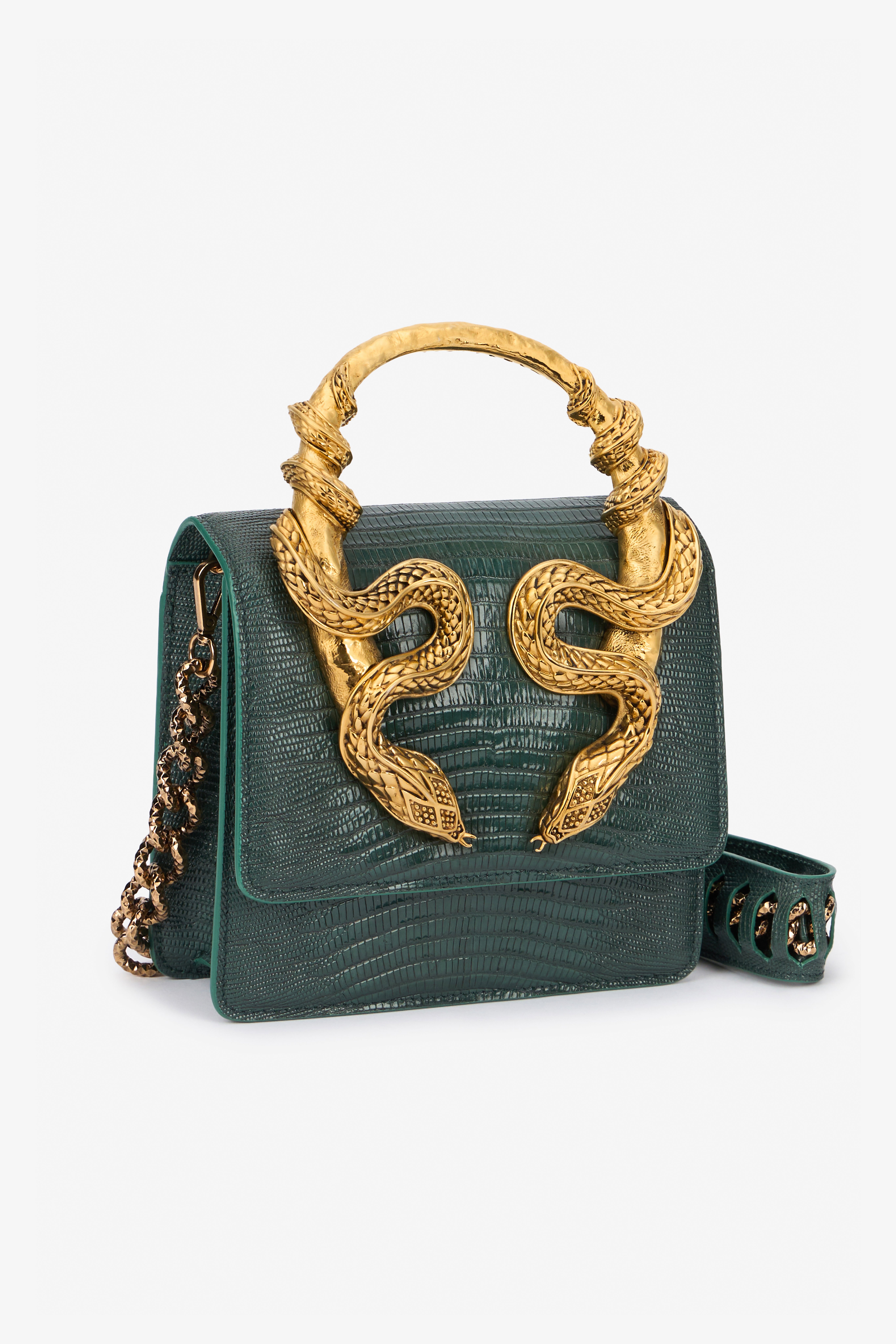 RC Borsa Serpentine Verde scuro VWB001-PZ119