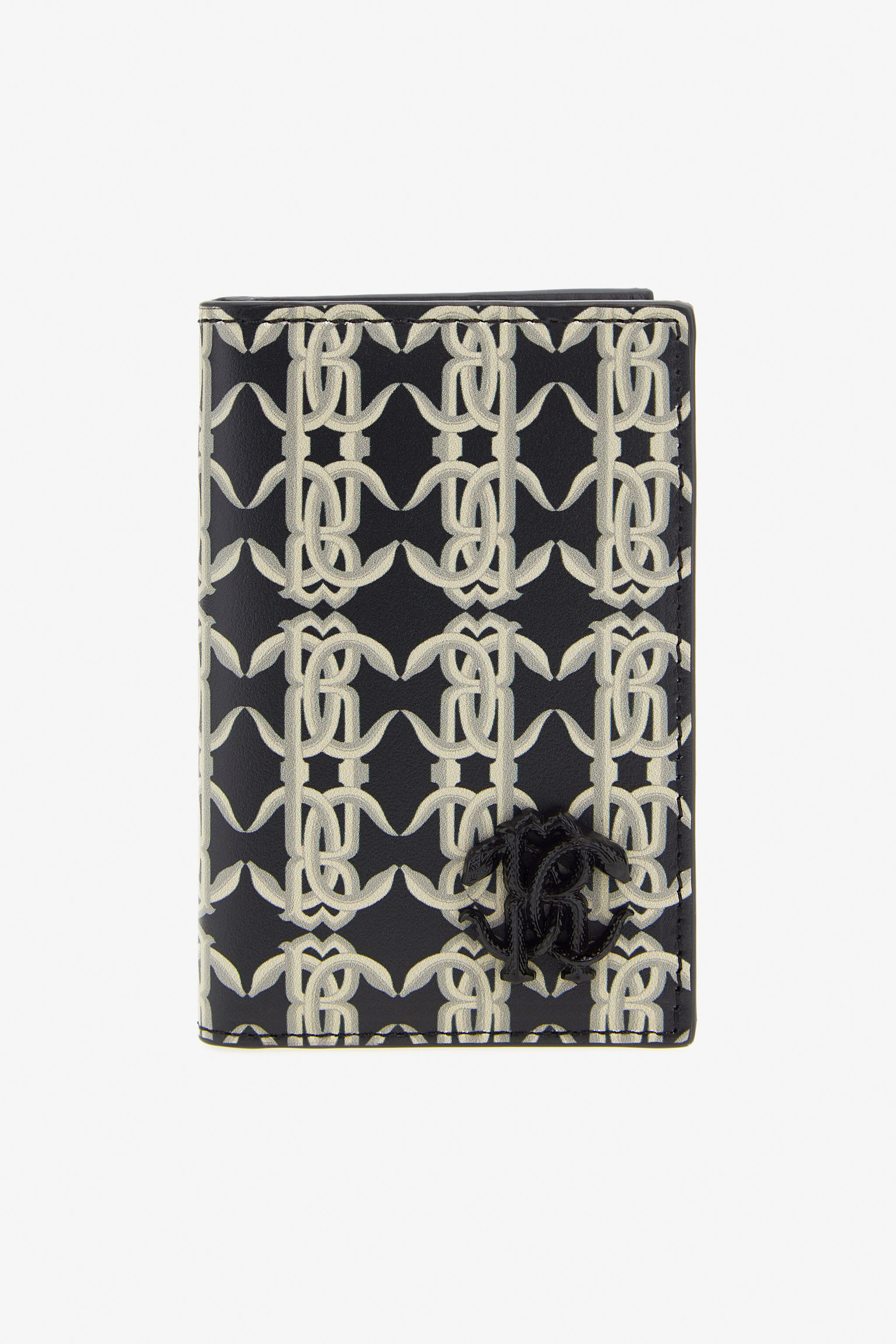 RC Cartera con monograma RC Negro/Blanco SRA001-PZ588