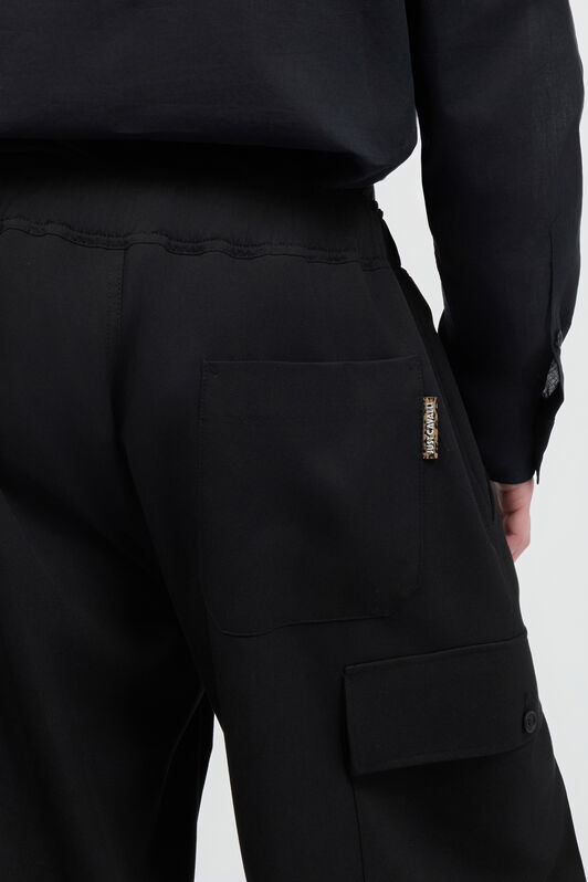 JC Pantalon Avec Poches Cargo Noir UFT003-UF017