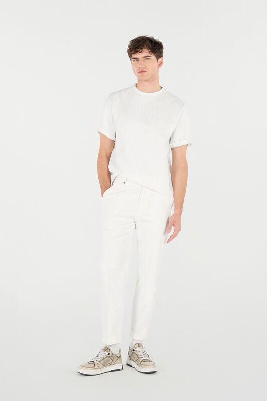 RC Pantalon Jambe Droite Blanc URT247-4NN53