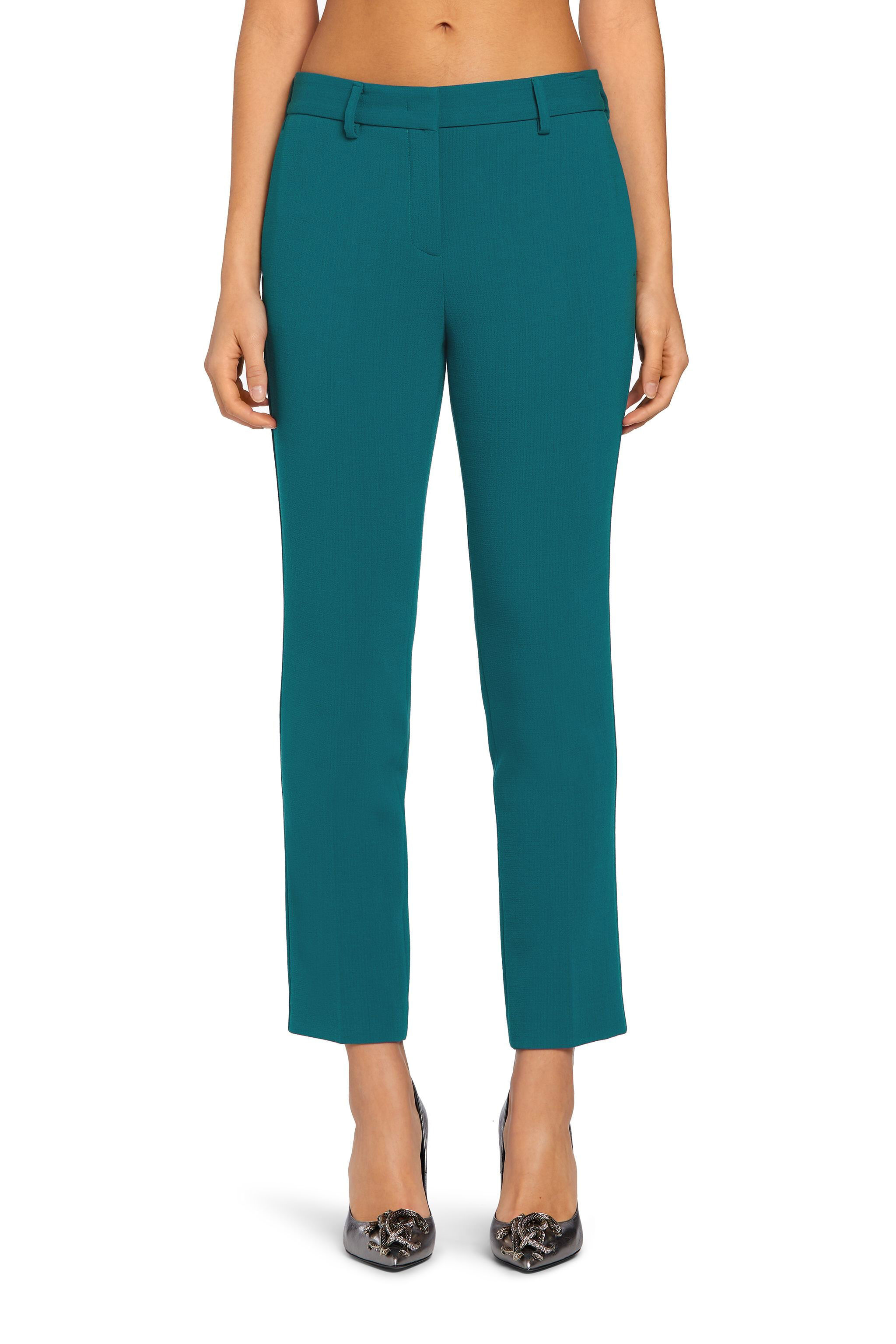 RC Cropped tailored trousers Blue LQT213-WB002