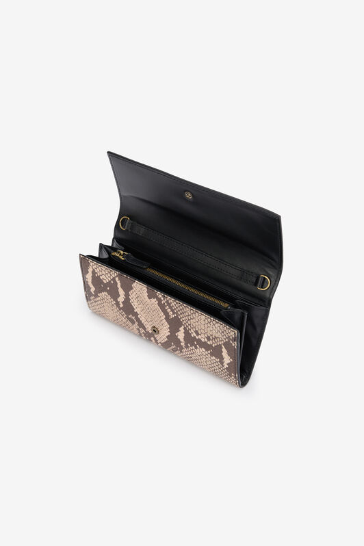 RC Snake Print Wallet On Chain with Mirror Snake Monogram RC Snake Print Wallet On Chain with Mirror Snake Monogram ROCK BEIGE QOA00D-PZO36