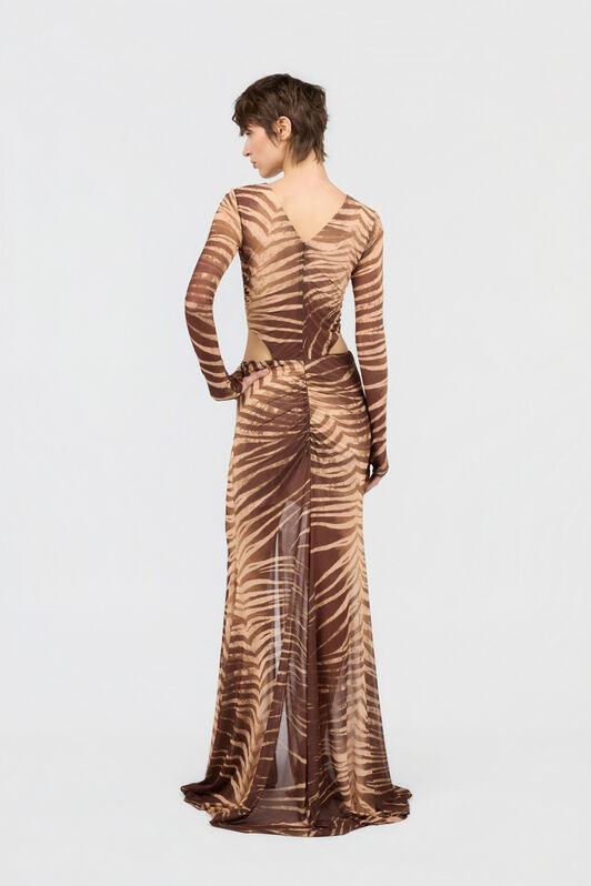 JC Abito Stampa Natural Barb SABBIA WFT307-WF705