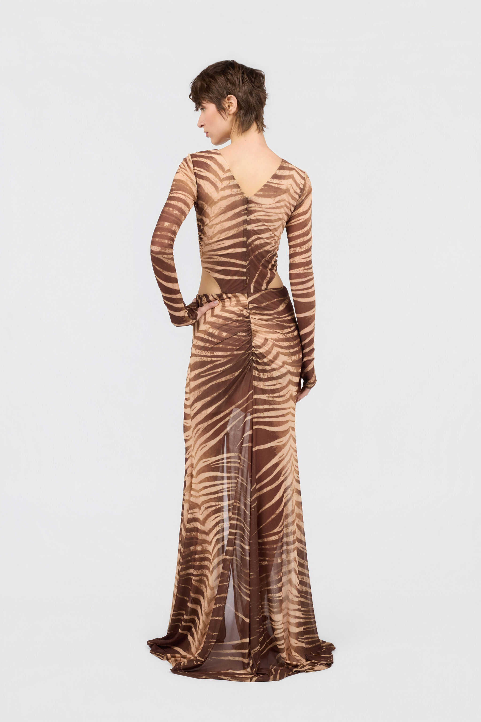 JC Abito Stampa Natural Barb SABBIA WFT307-WF705