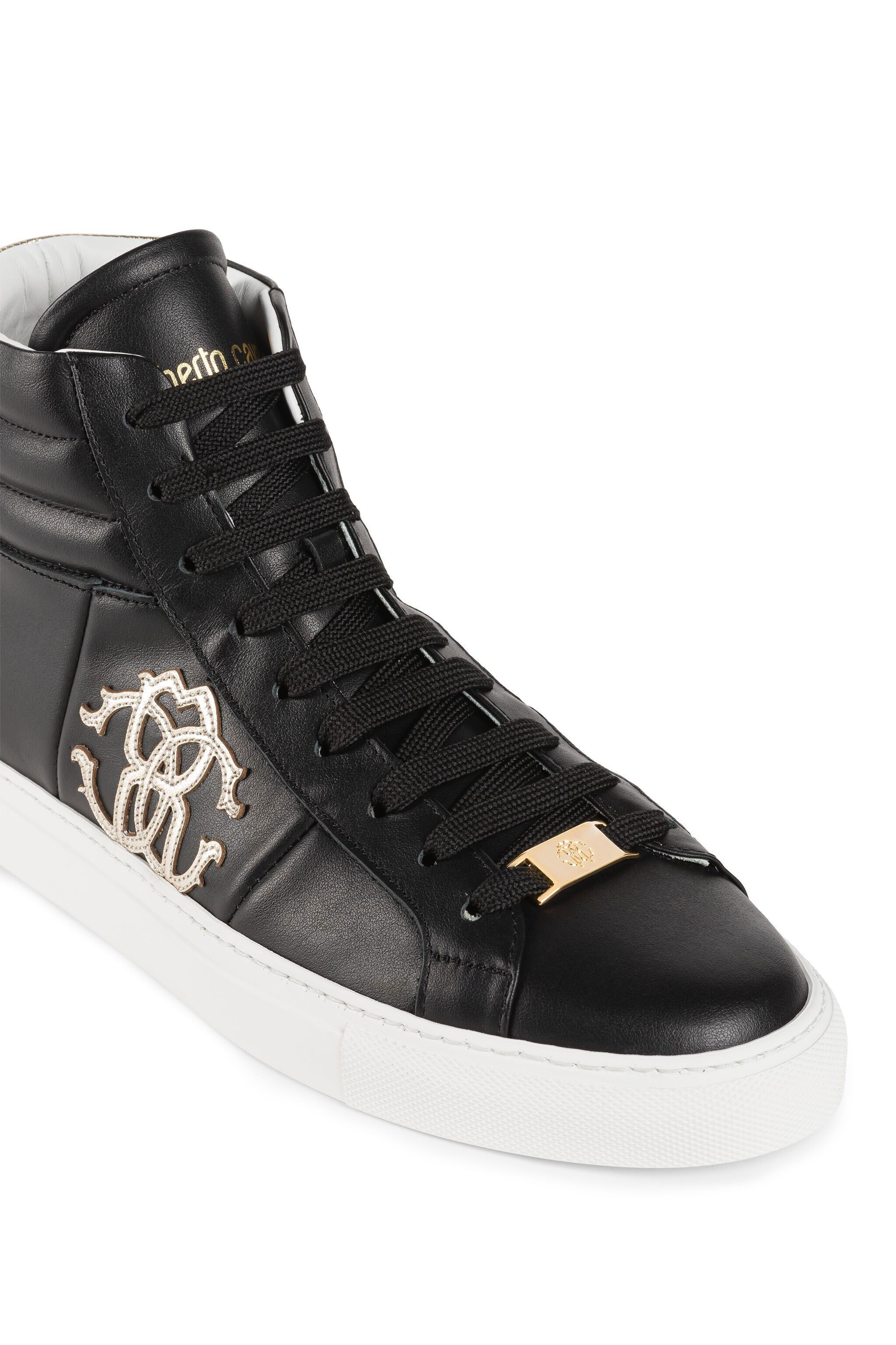 RC RC Monogram Hi-Top Sneakers BLACK/GOLD ISS025-PN001