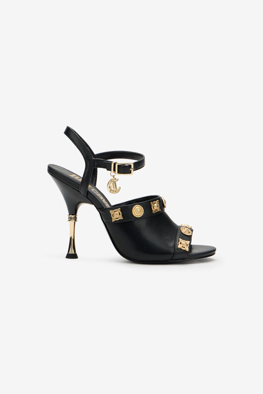 JC Sandale en cuir avec ornements JC Sandale en cuir avec ornements BLACK WFS083-WF321