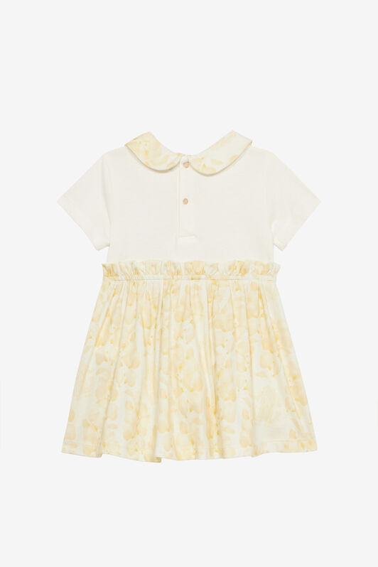 JU Abito Monogram RC E Stampa Floreale Giallo UJT104-JD001