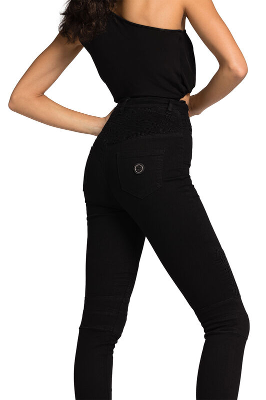 RC RC Monogram Skinny Jeans Schwarz JSJ20T-DS010