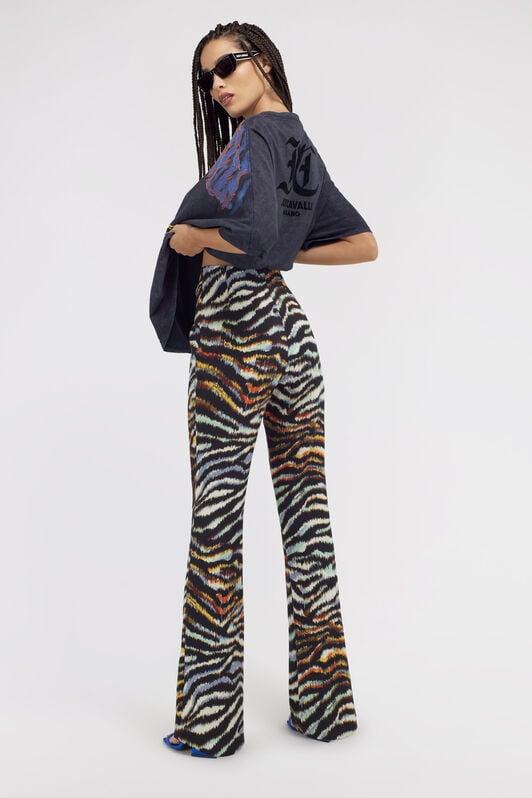 JC Just Cavalli trousers JC Just Cavalli trousers Light blue/Black SFT009-SF832