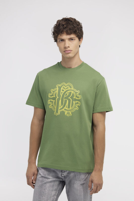RC T-shirt con Monogram RC Verde NOT60L-JD060