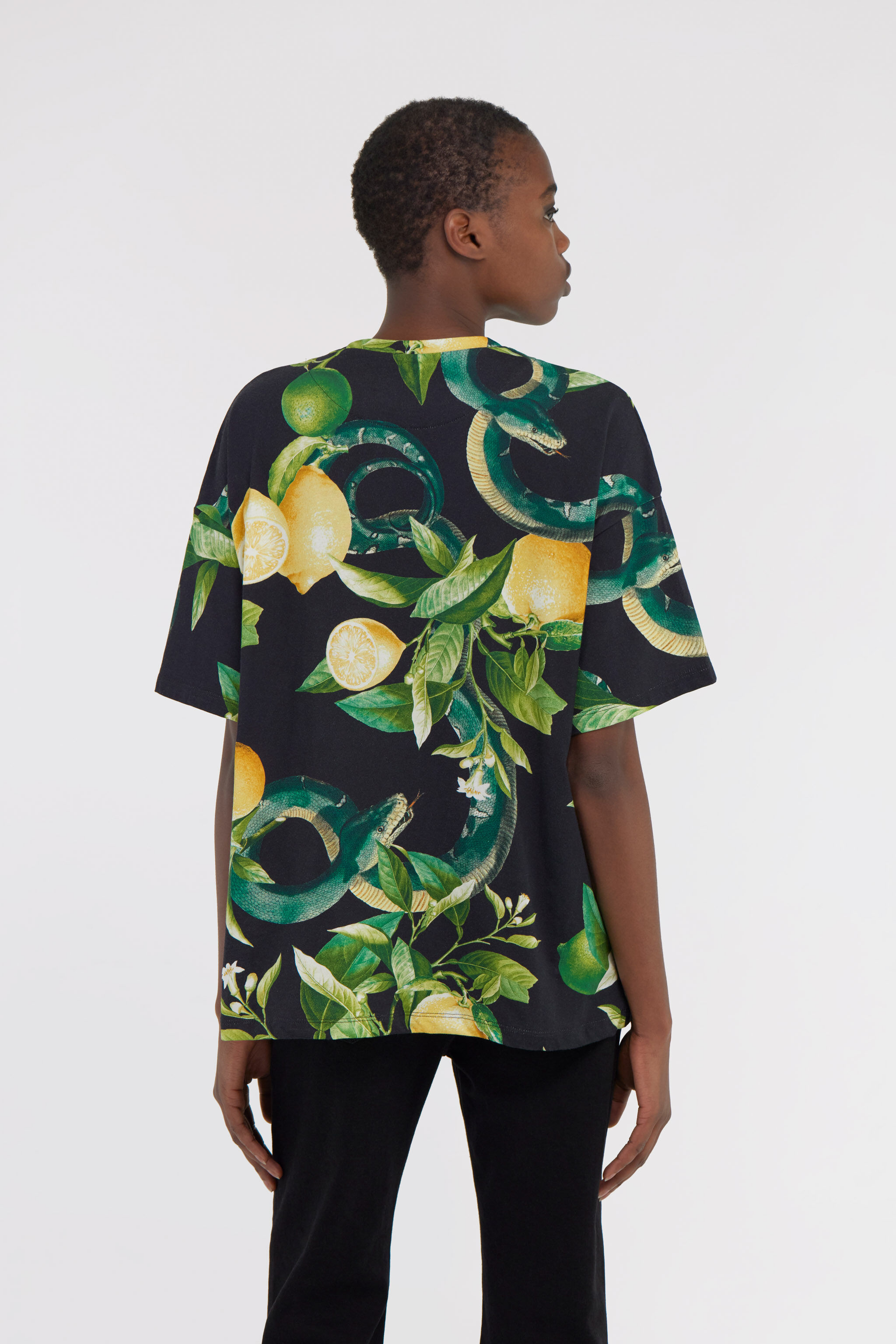 RC Lemons print t-shirt Black SKT62A-3PI89