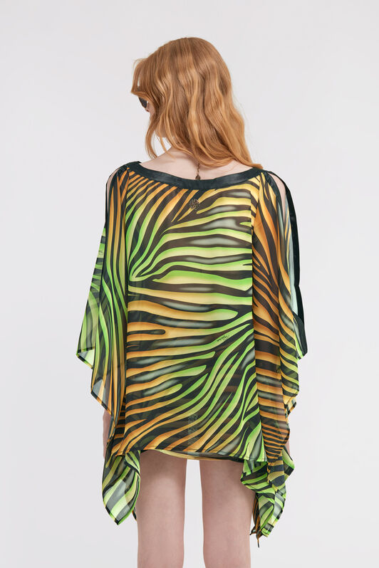 RC Zebra Print Kaftan TIGER GREEN KSW00B-7GI20