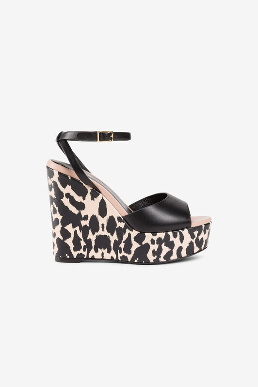 RC Queen Of Sicily-Print Wedge Sandals RC Queen Of Sicily-Print Wedge Sandals ST.QUEEN OF SIC./ORO OKS007-PZB13