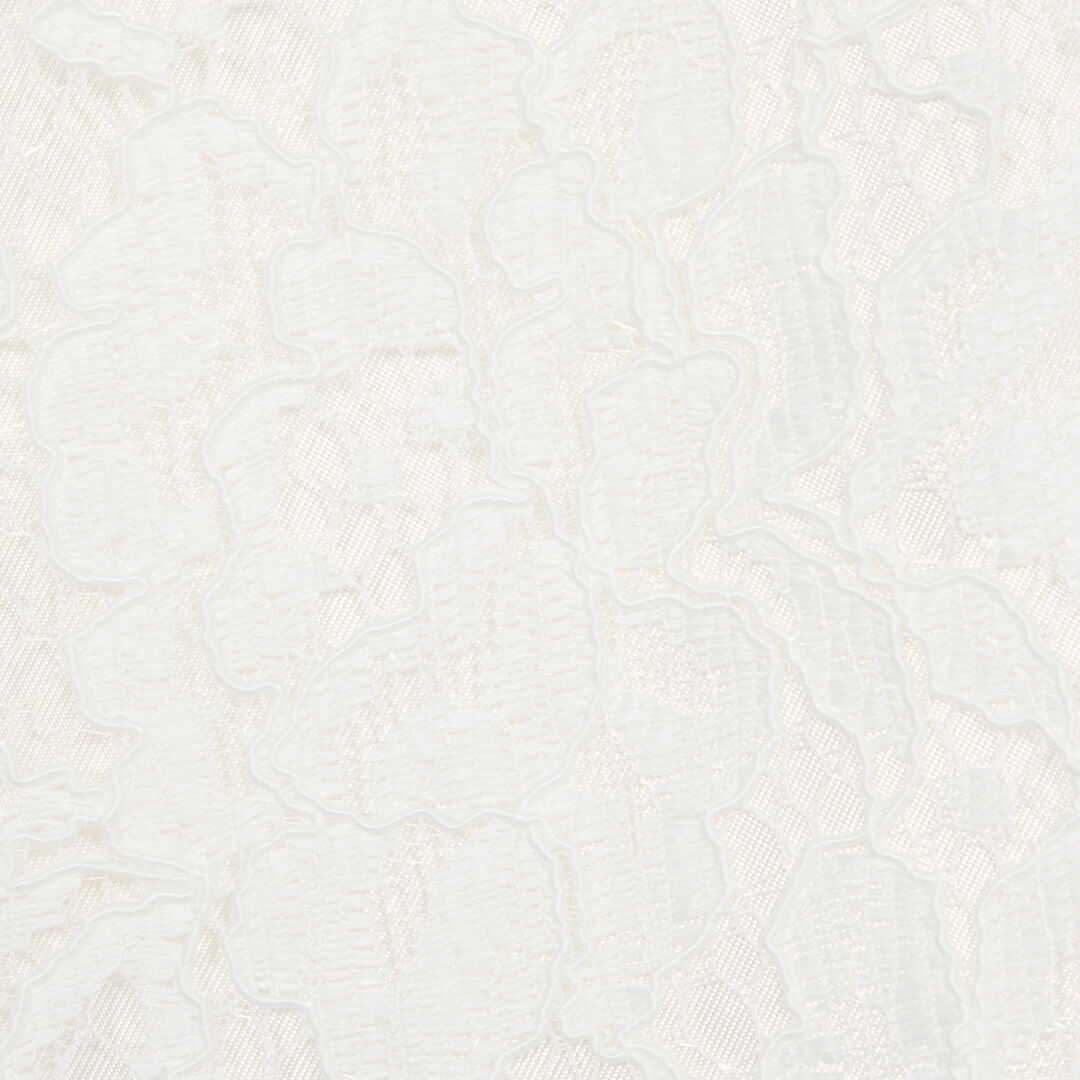 JU Kleid Mit St.Galler Muster Weiß UJT10S-RP001