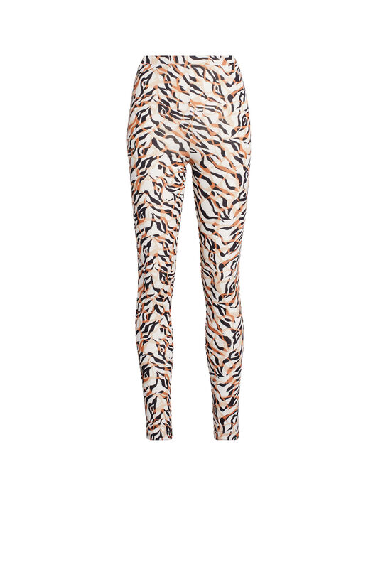 RC Legging à imprimé Micro Tiger Twiga Blanc IWT208-7HR37