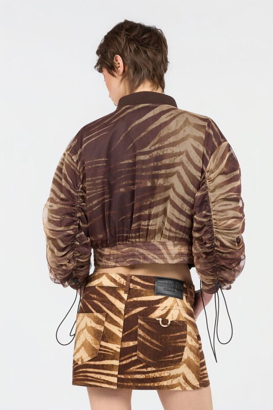 JC Natural Barb Print Jacket 751 BEIGE + 709 MARR WFT349-WF747
