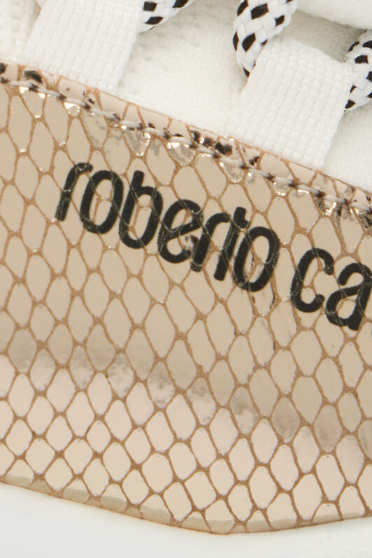 RC Sneakers with snake-effect inserts White POS01B-PZO06