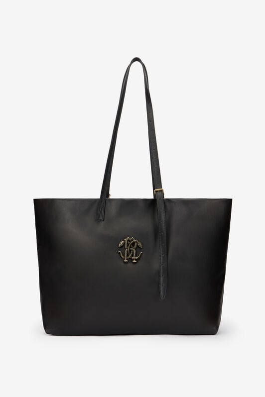 RC Shopping Bag Nera con RC Monogram RC Shopping Bag Nera con RC Monogram BLACK QOB00A-PZO31