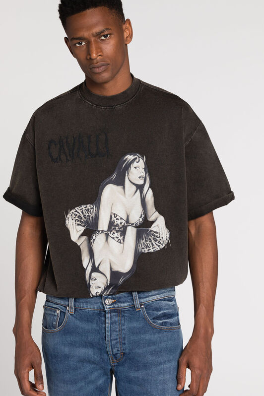 RC Graphic-Print T-shirt RC Graphic-Print T-shirt Black RRT62K-JD555