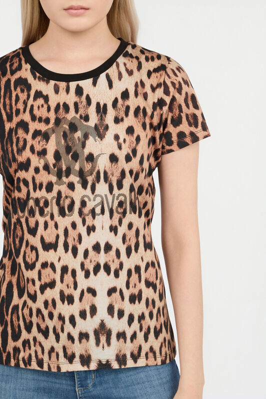 RC Leopard Print T-Shirt JAGUAR QOT60A-JFG34