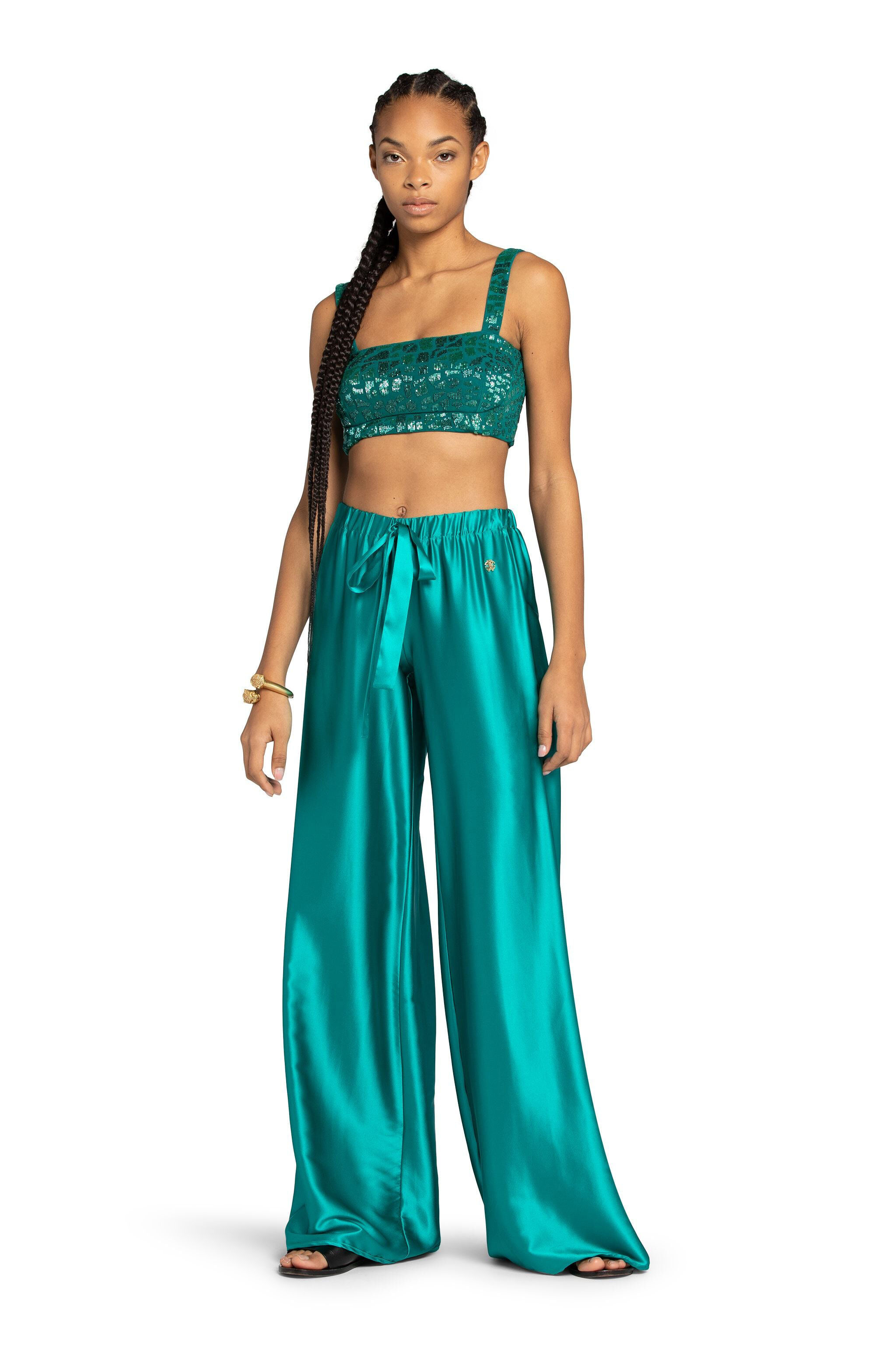 RC Wide-Leg Trousers Hellblau FST201-RK005