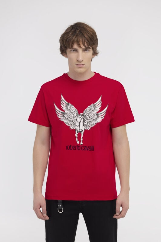 RC T-shirt with Horse logo and print RC T-shirt with Horse logo and print Red NOT60I-JD060