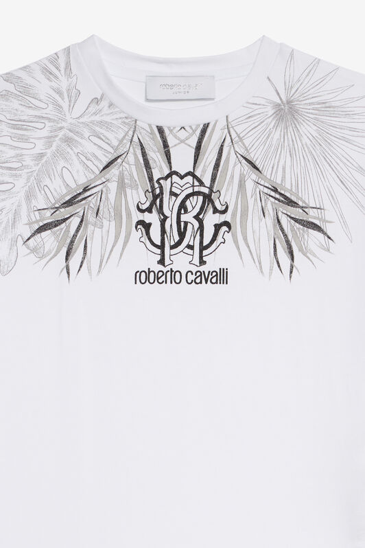 JU Jungle Print T-Shirt with Monogram JU Jungle Print T-Shirt with Monogram OPTICAL WHITE VJT60L-JD001